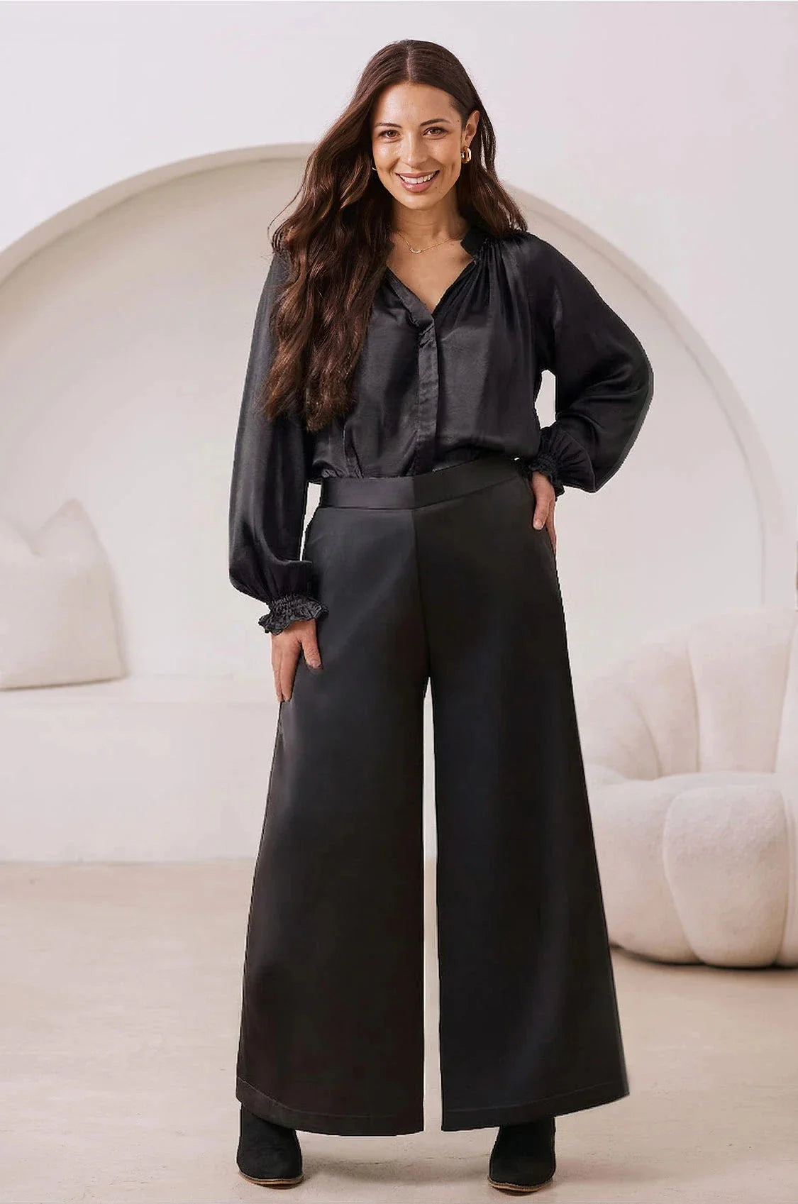 Sierra Long Sleeve Top Black