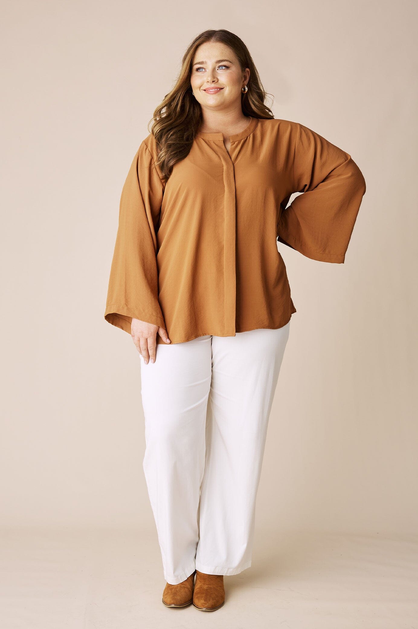 Monique Top Terracotta
