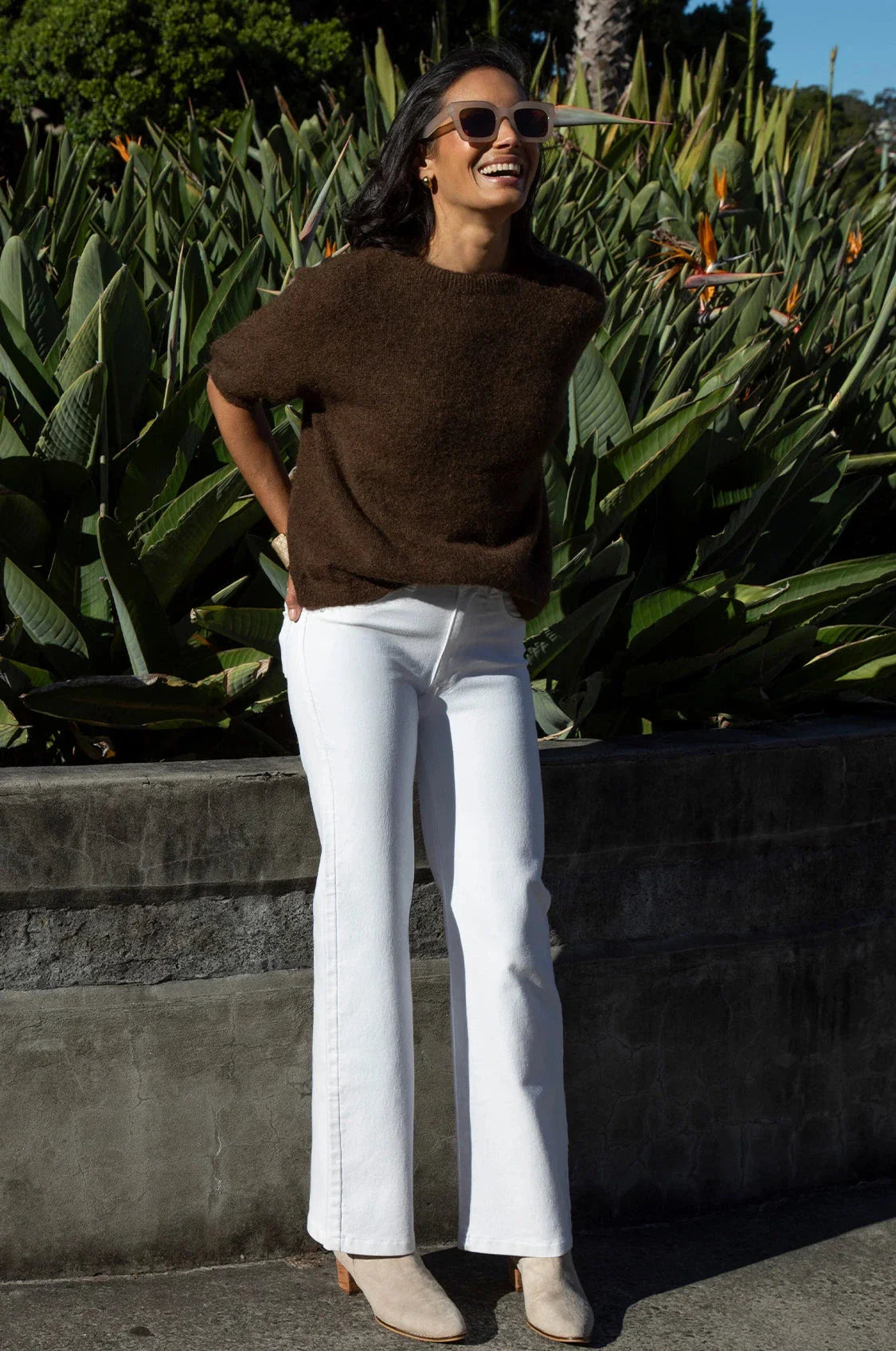 Lucy Straight Leg Jeans White- Pre Order