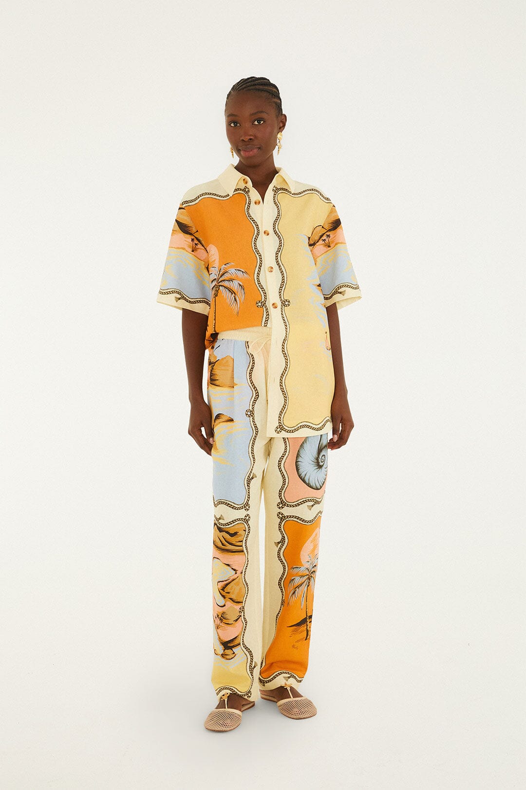 Multicolor Rio Souvenir Scarves Shirt