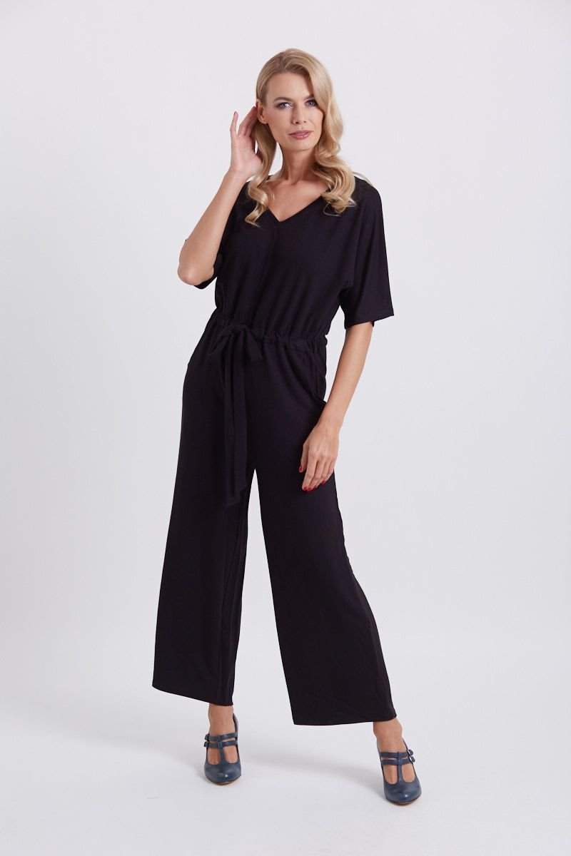 Charlotte Black Wide Leg Jumpsuit
