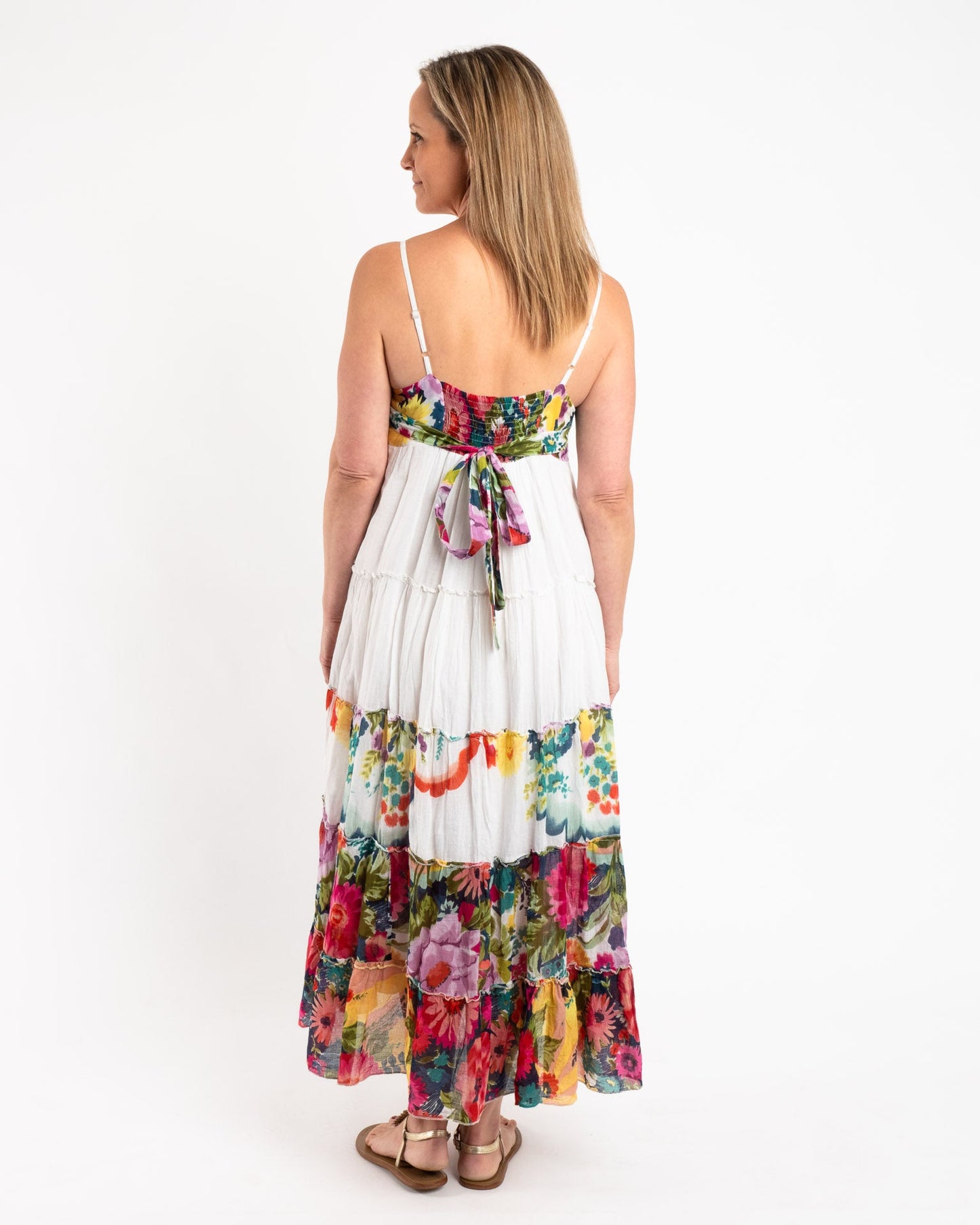 Long Strappy Lined Summer Dress