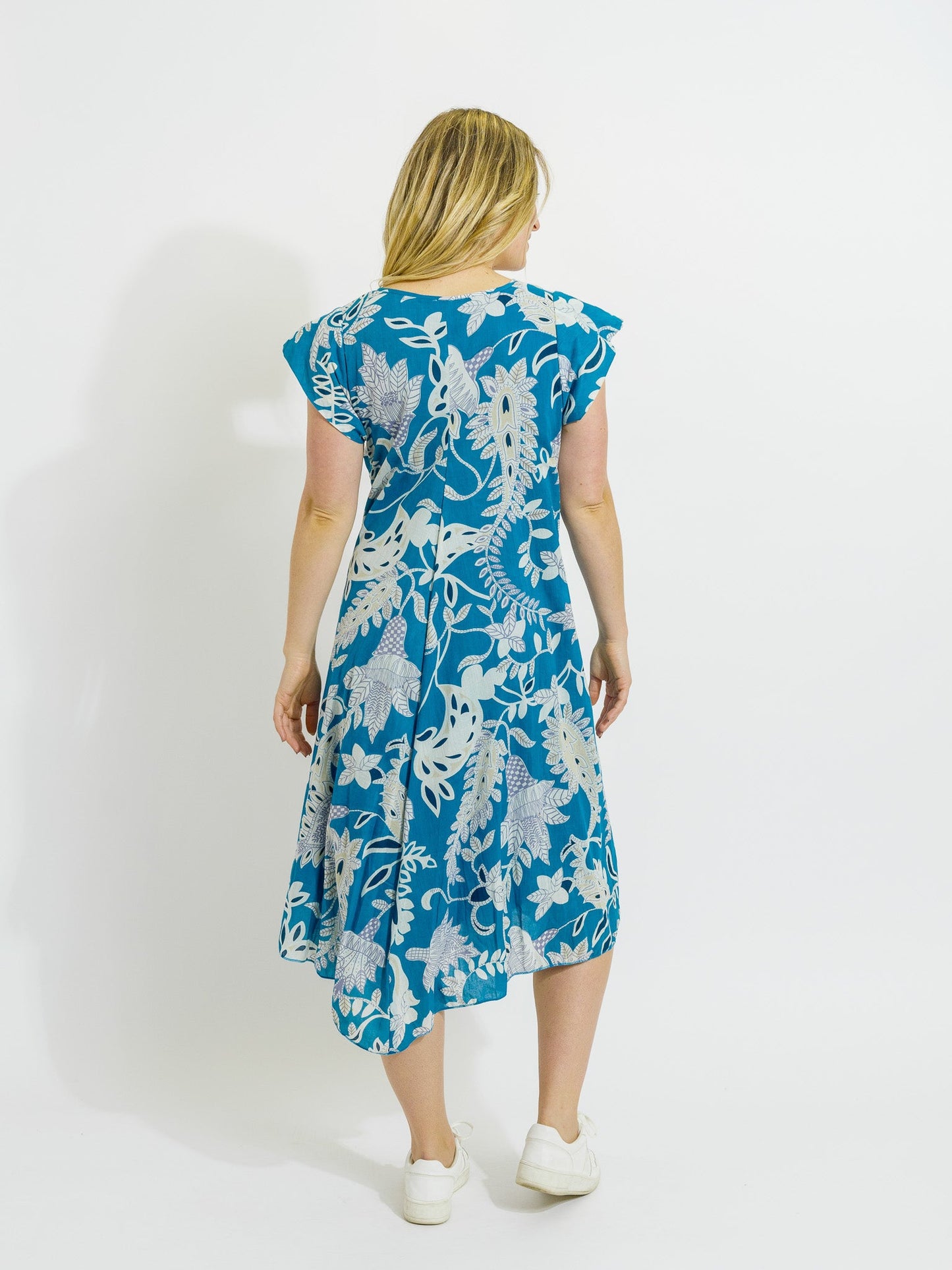 Maheno Dress in Blue Paisley