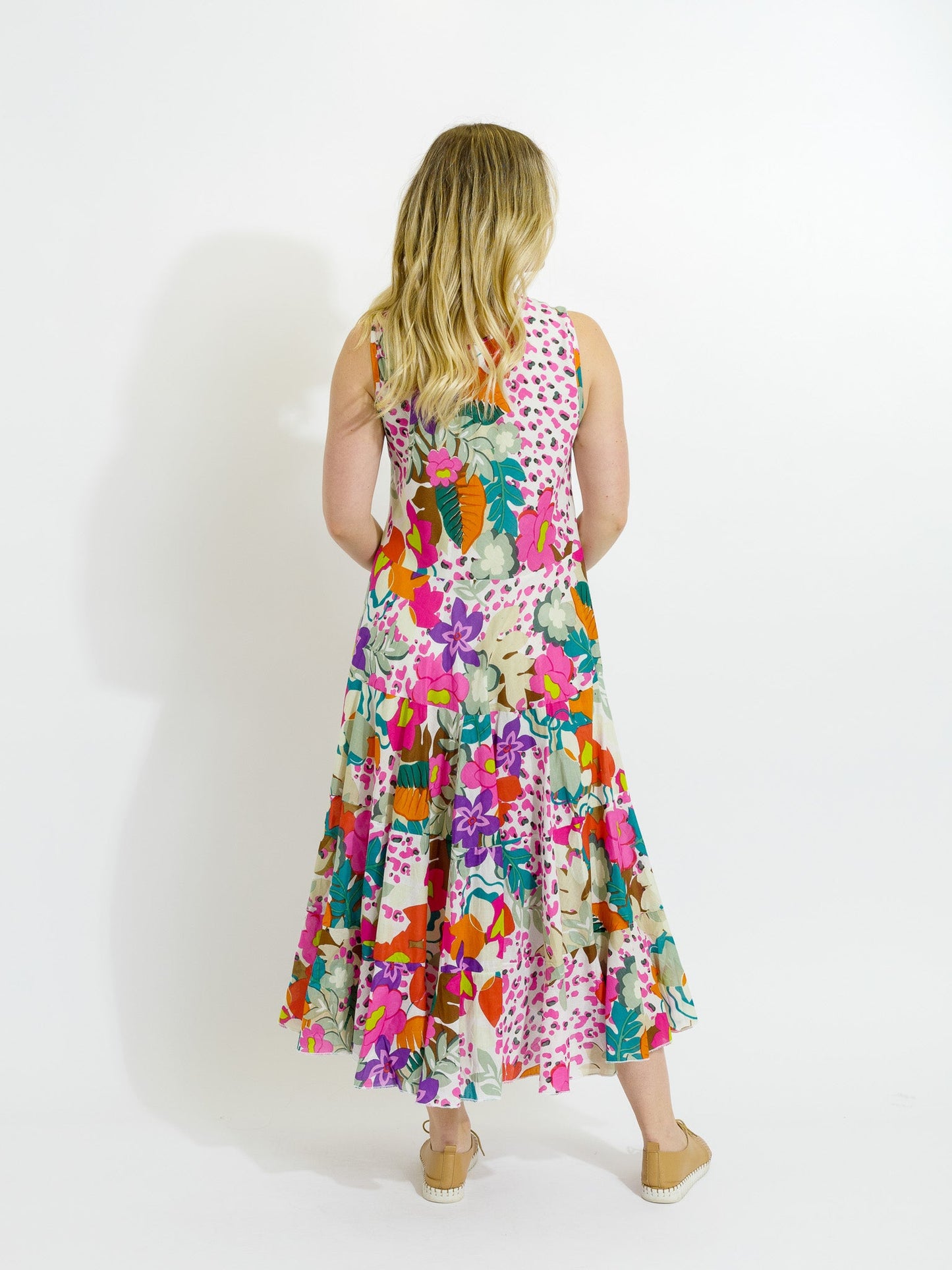 Daydream Dress in Fresh Pink Floral