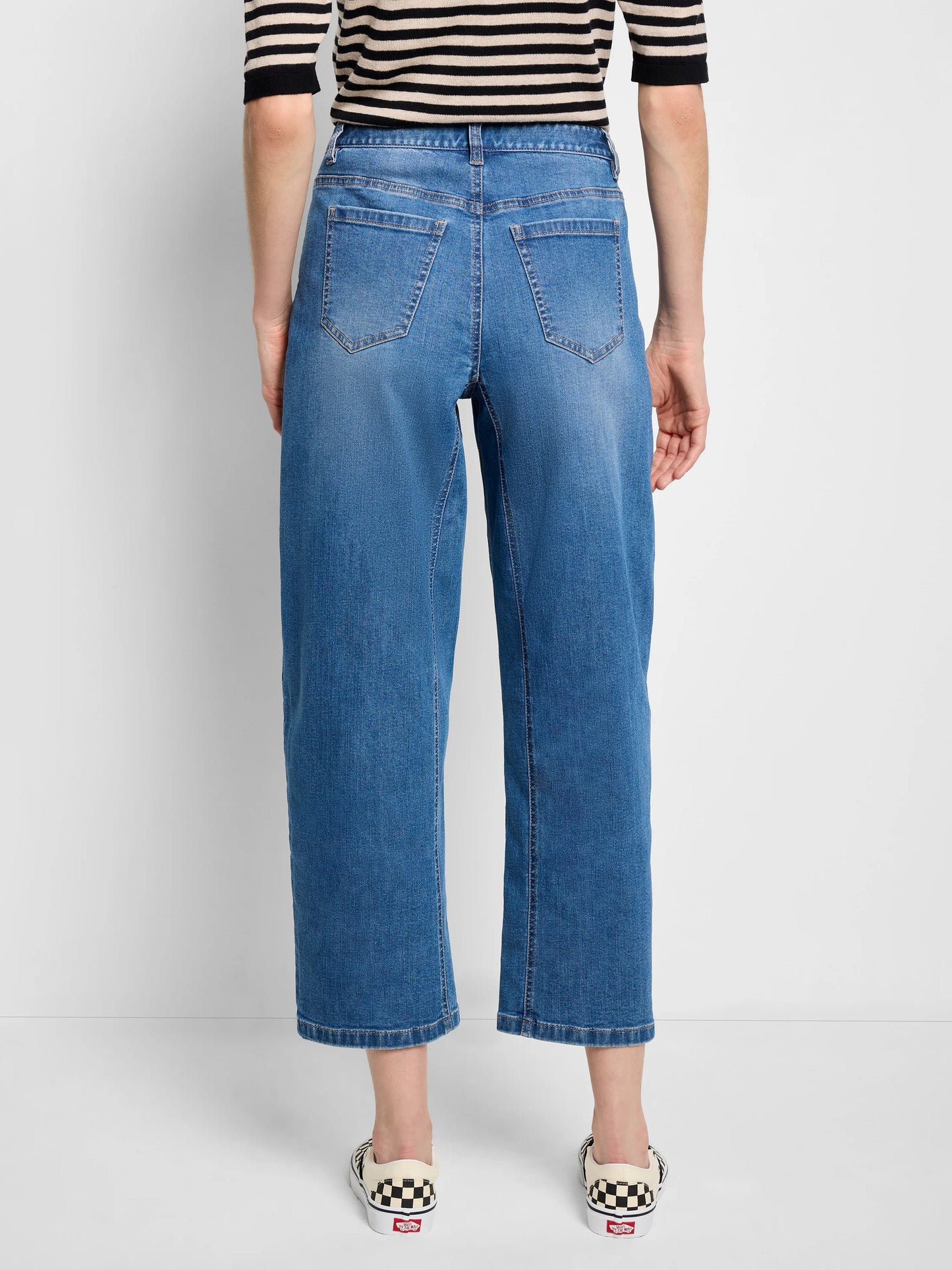 Barrel Leg Cropped Jean