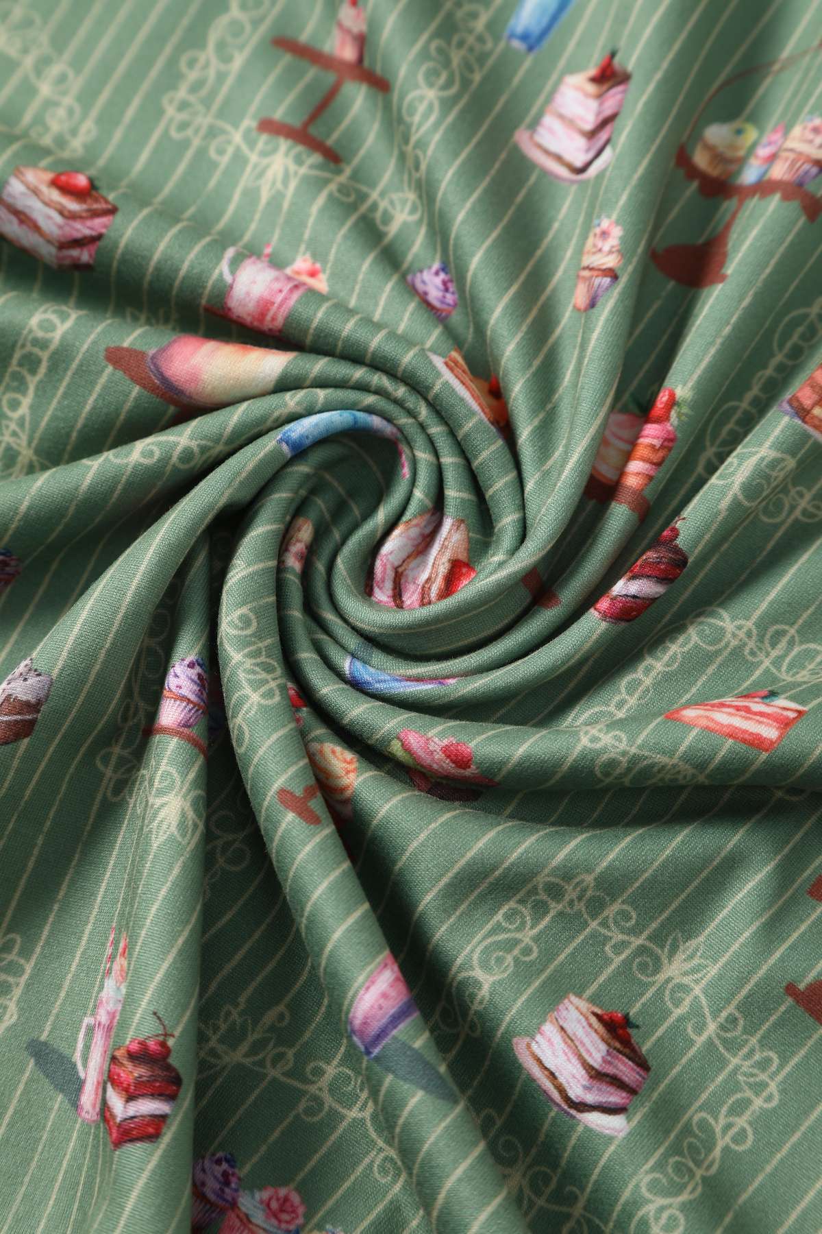 Matilda Green Sweet Tooth Wrap Dress