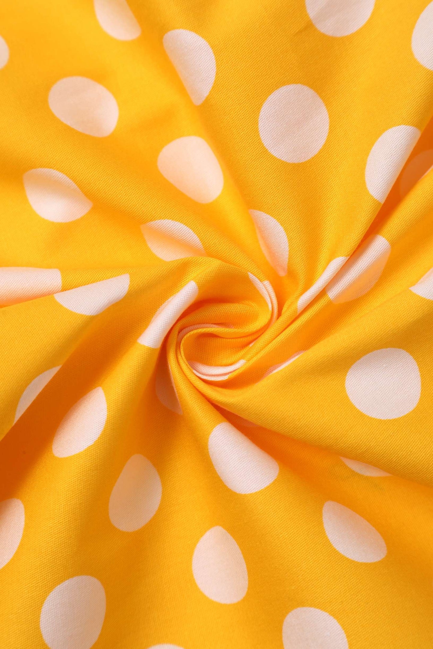 Lily Yellow Polka Dot Off Shoulder Dress