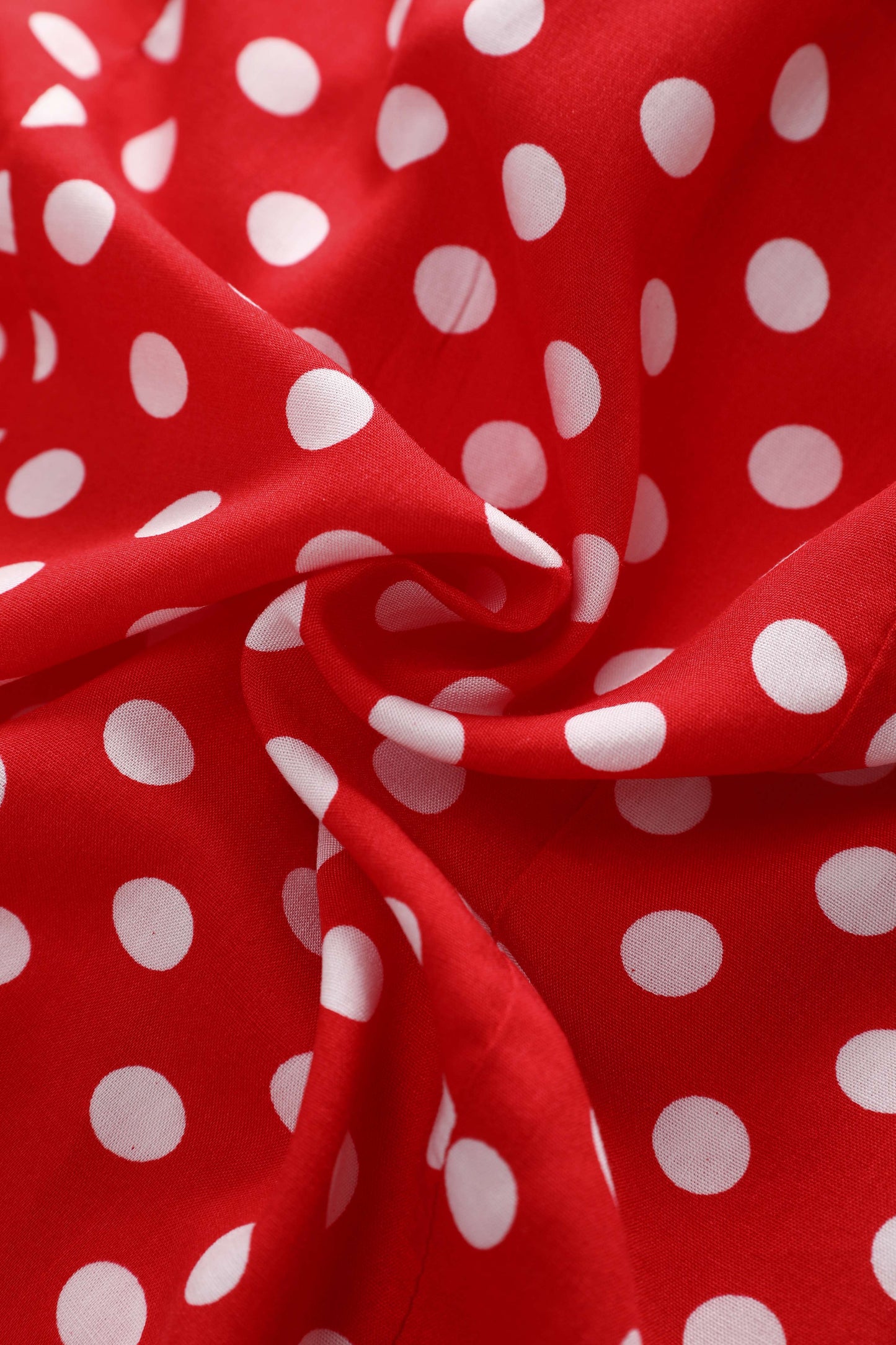 Margaret Retro Red Polka Dot Blouse