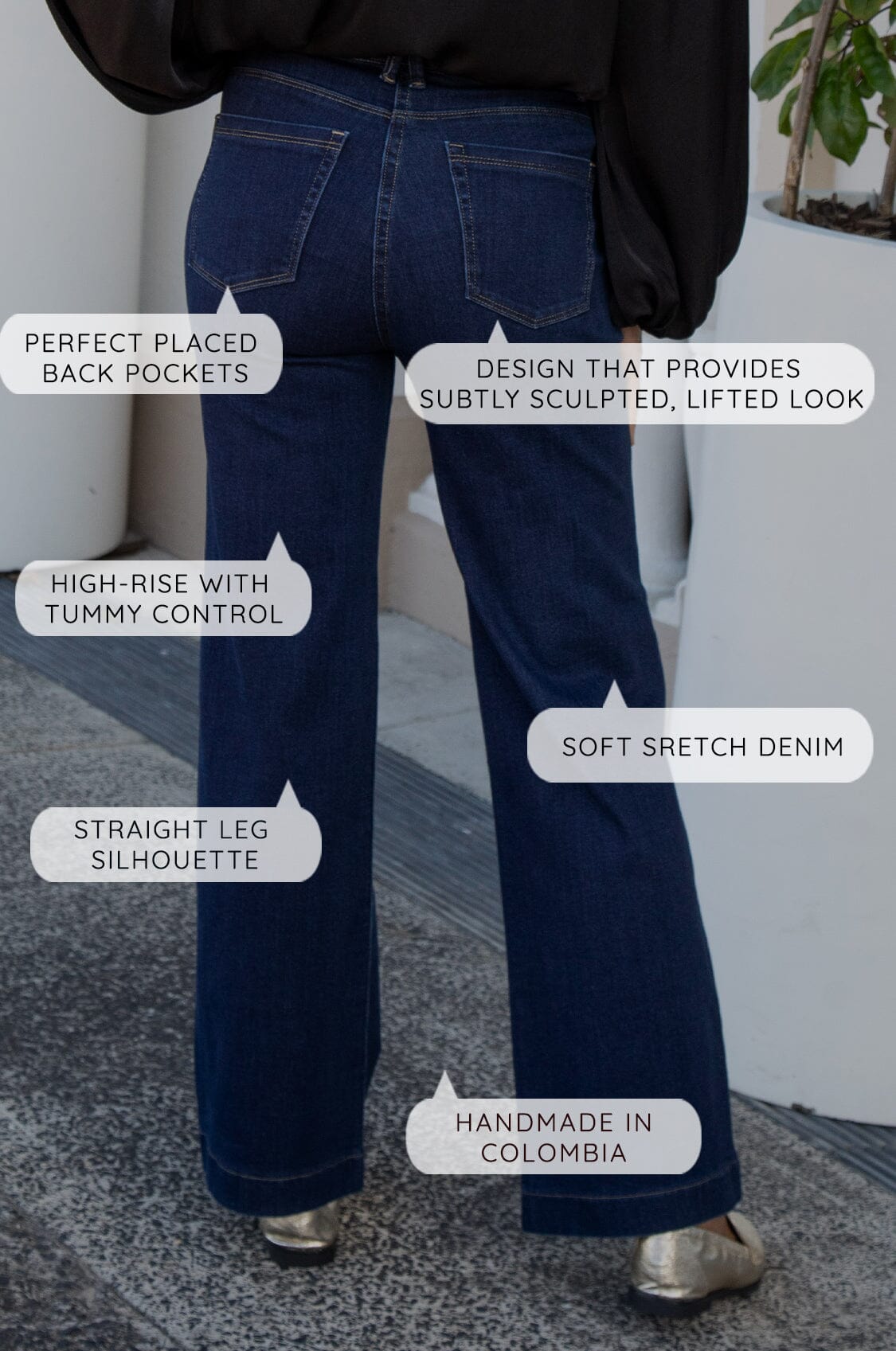 Lucy Straight Leg Denim Jeans