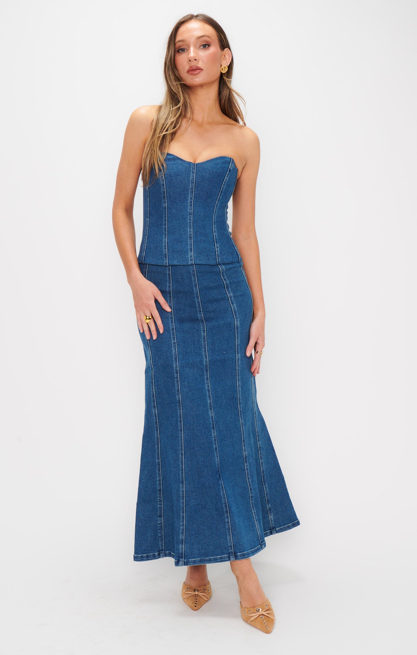 Baton Rouge Skirt ~ Blue Indigo