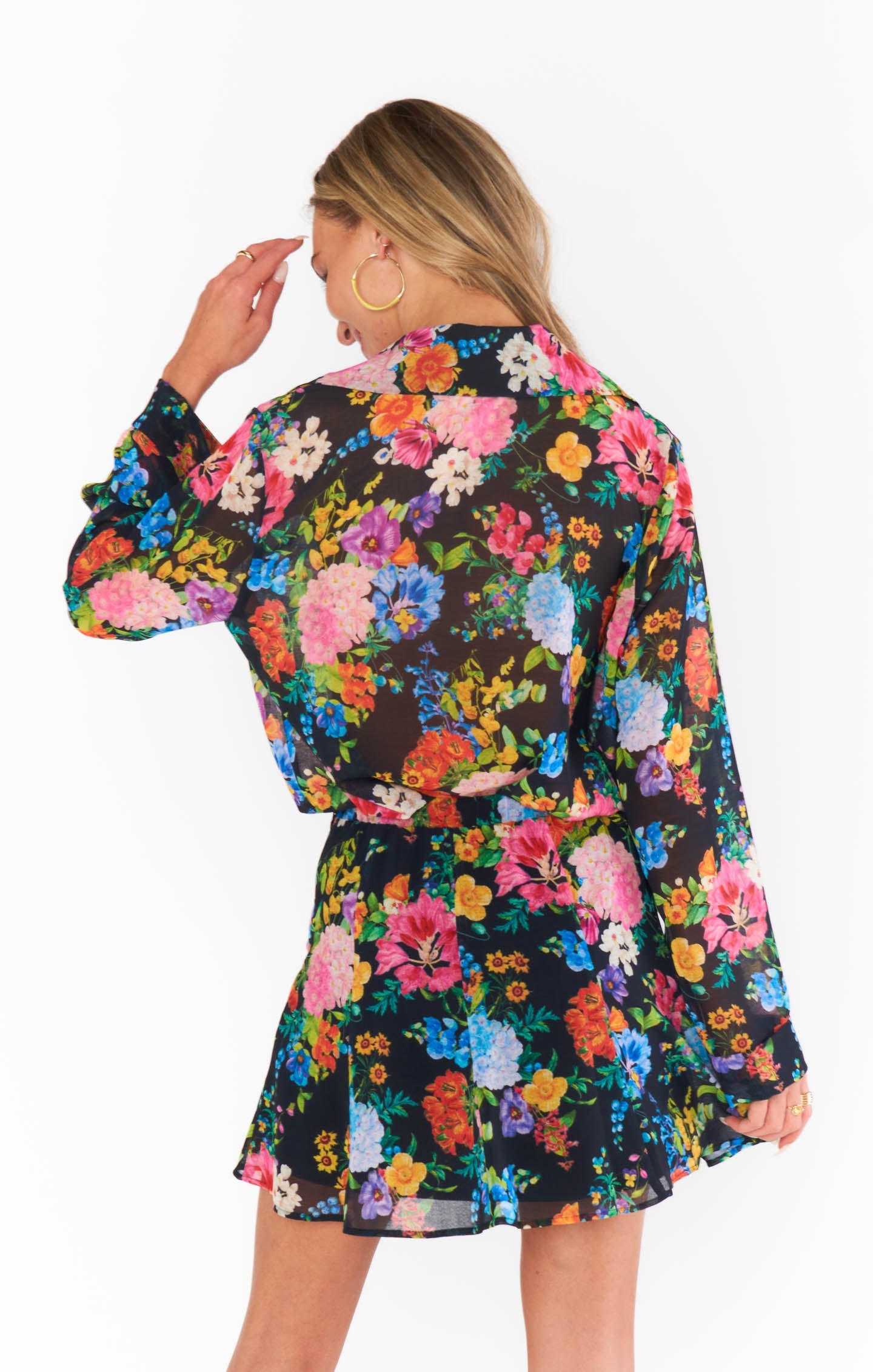 Smith Button Down ~ Midnight Botanical Floral