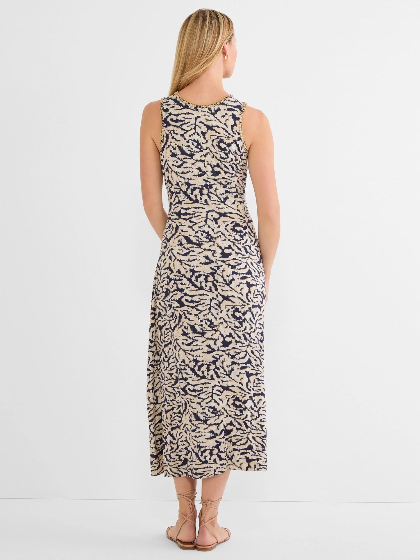 Contrast Swirl Heather Dress
