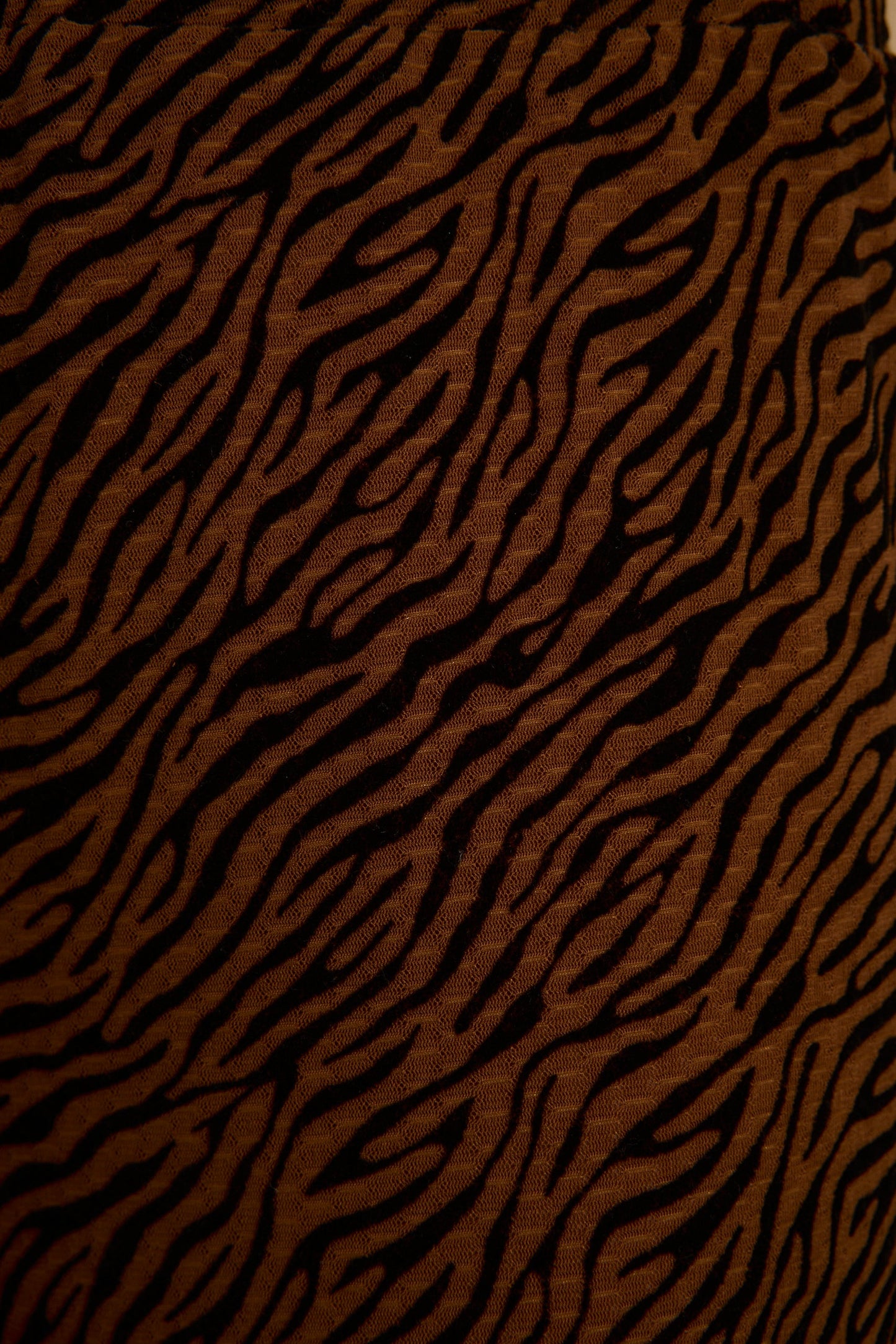 Silver Springs Cognac Zebra Flare Pants