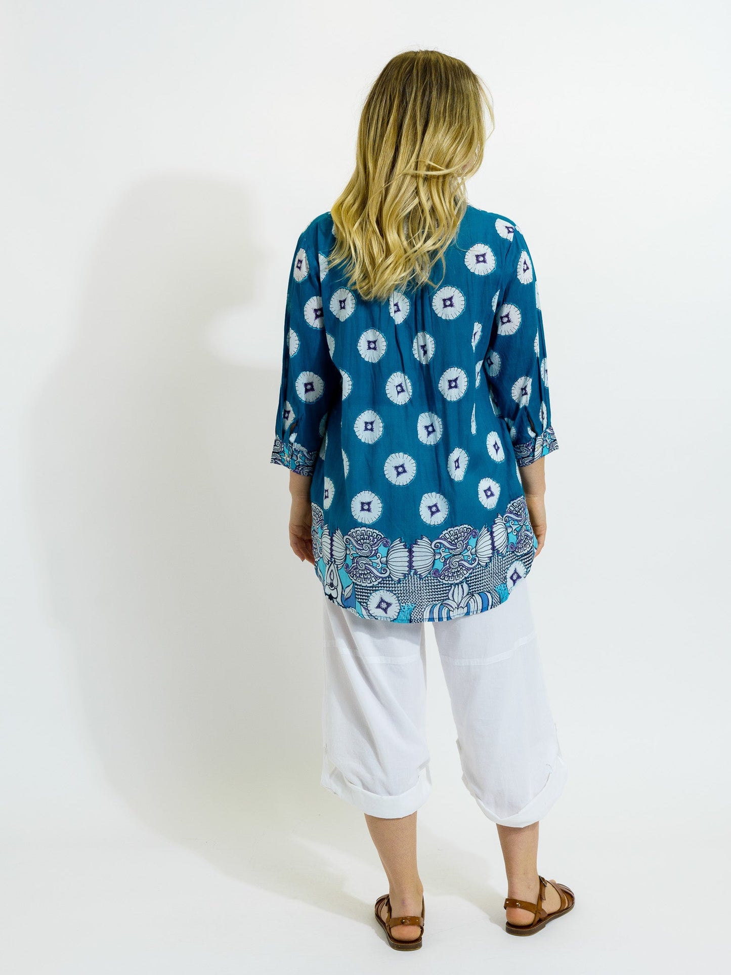 Palm Cove Top in Venetian Blue