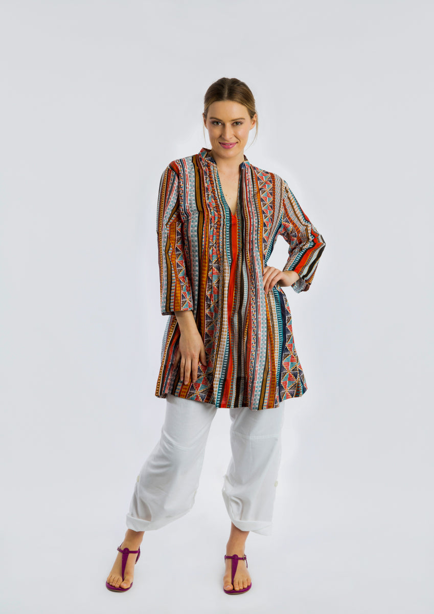 Tully Top in Geo Stripe