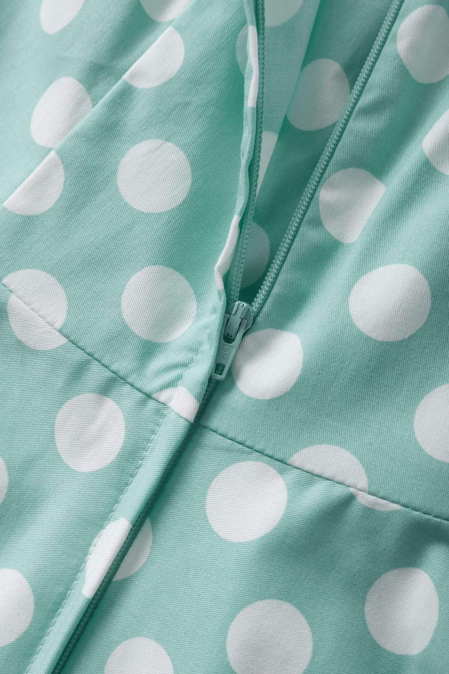 Daisy Mint Green Polka Dot Halter Dress