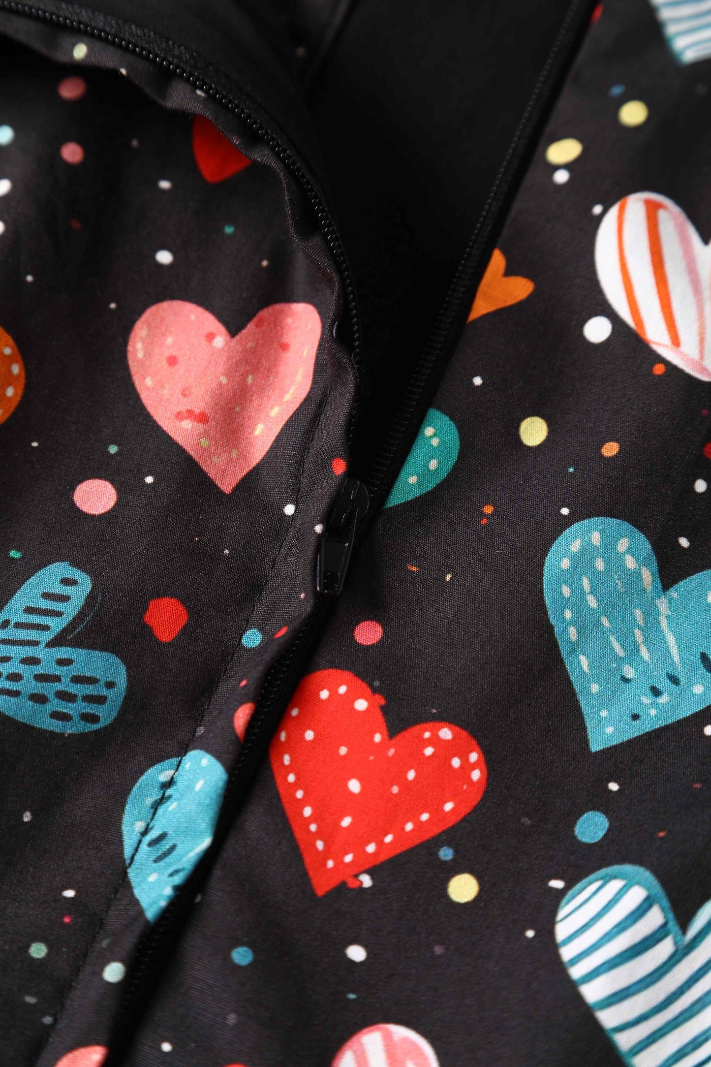 Maverick Black Colourful Heart Shirt Dress