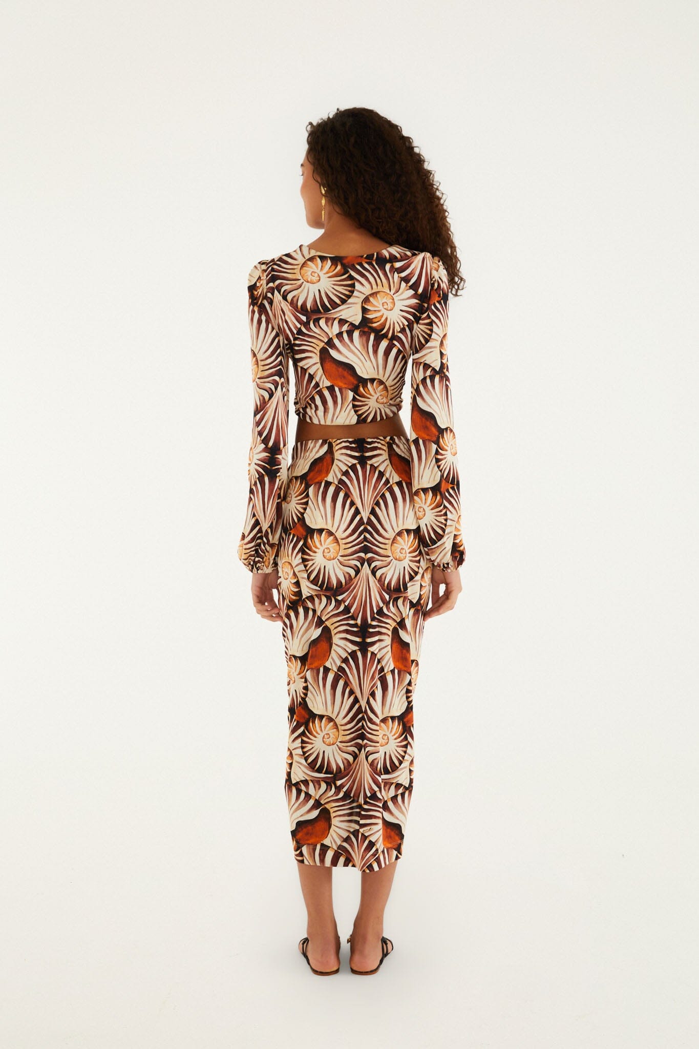 Ammonite Multicolor Midi Skirt