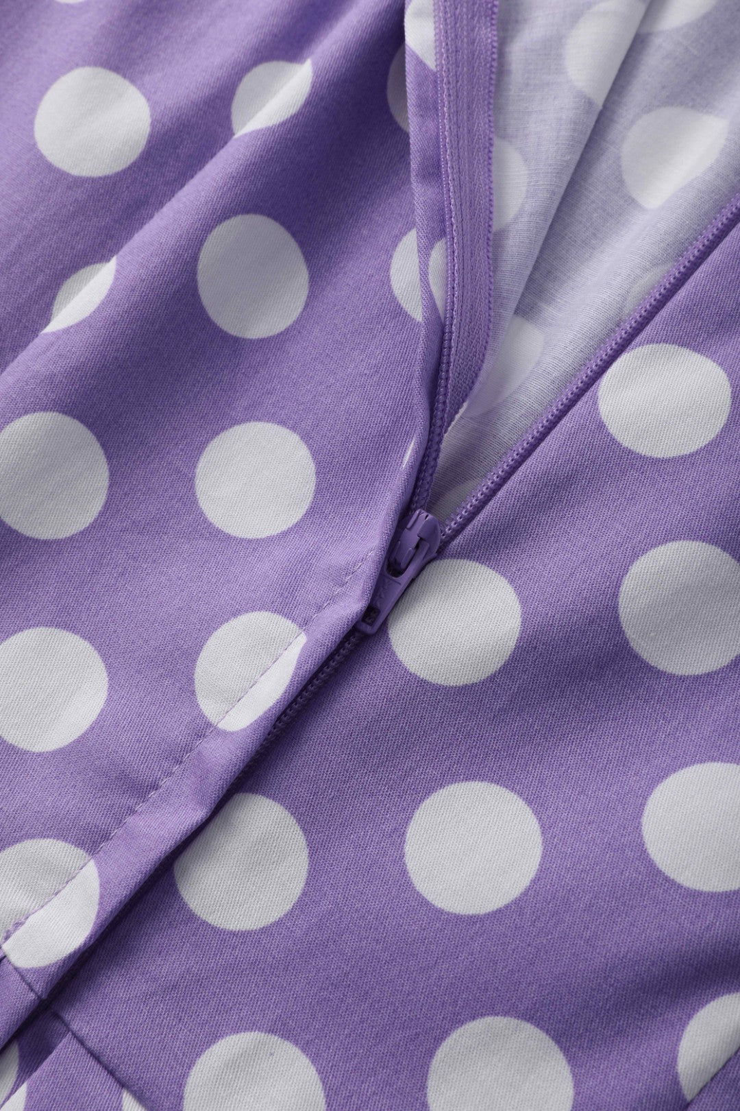 Blair Lilac Polka Dot Mesh Dress