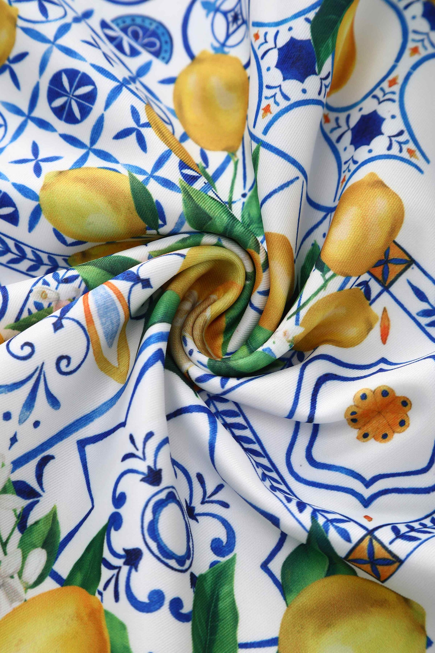 Lily Mediterranean Lemon Off Shoulder Dress