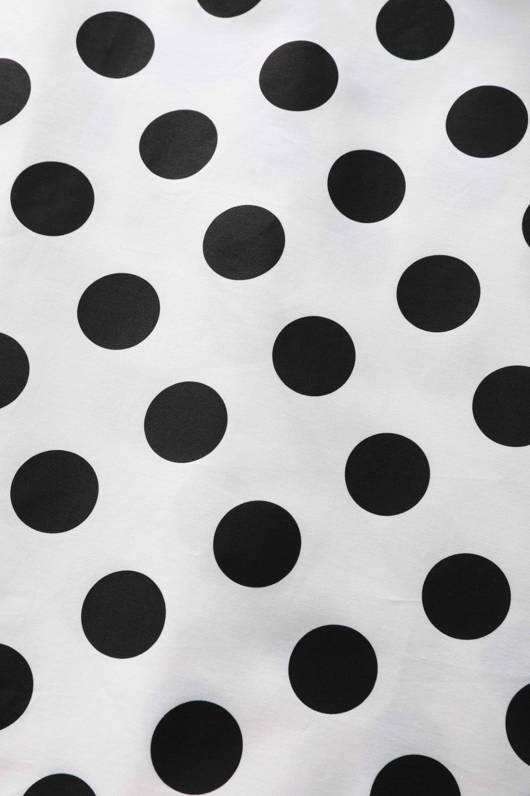 Maisie Polka Dot Full Circle Midi Skirt in White/Black
