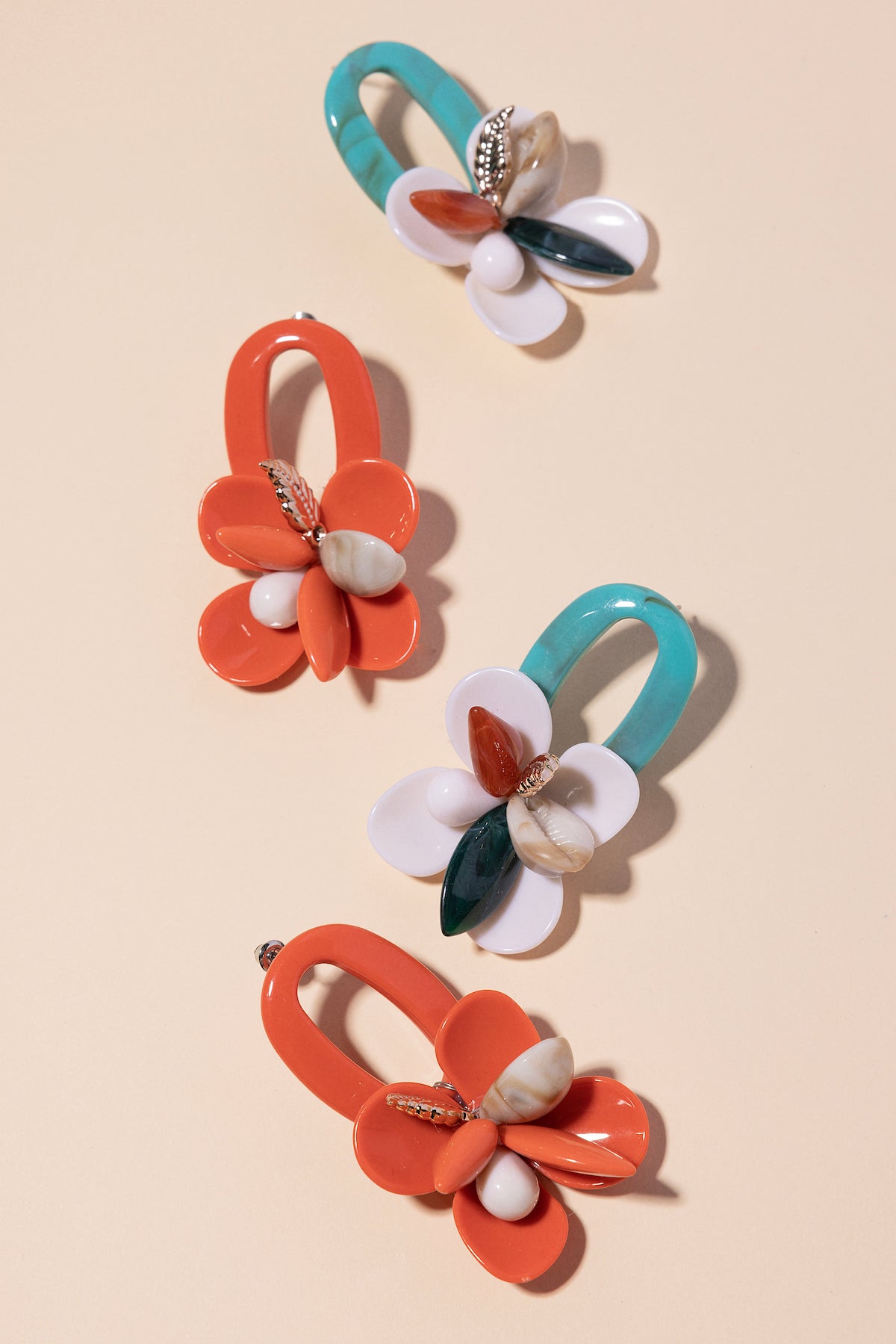 Pendientes Cassie Teja · Le Jardin ·