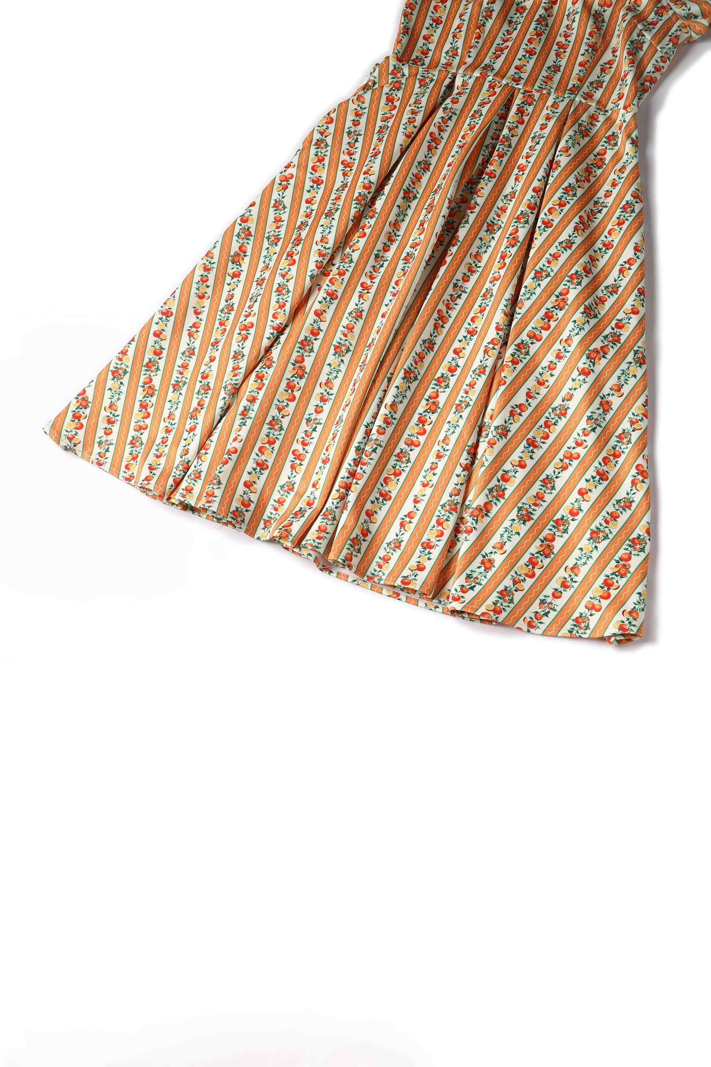 Lily Sicilian Orange Stripe Swing Dress