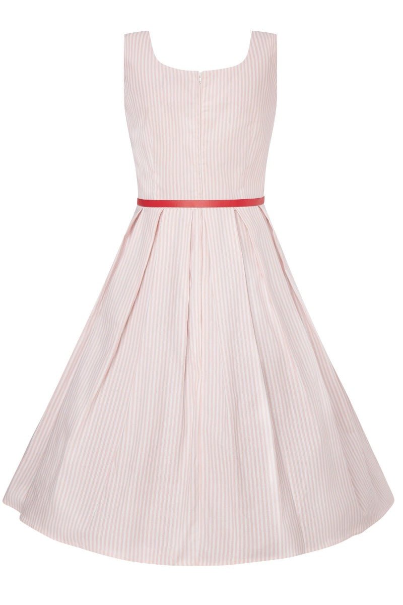 Kids Amanda Pink Striped Swing Dress