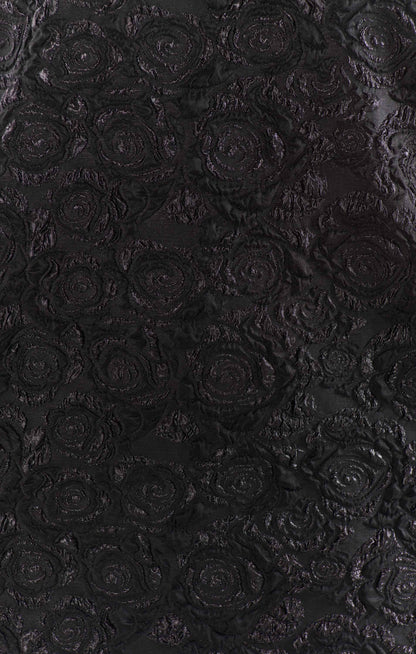 Jeanette Dress ~ Black Blooms Jacquard