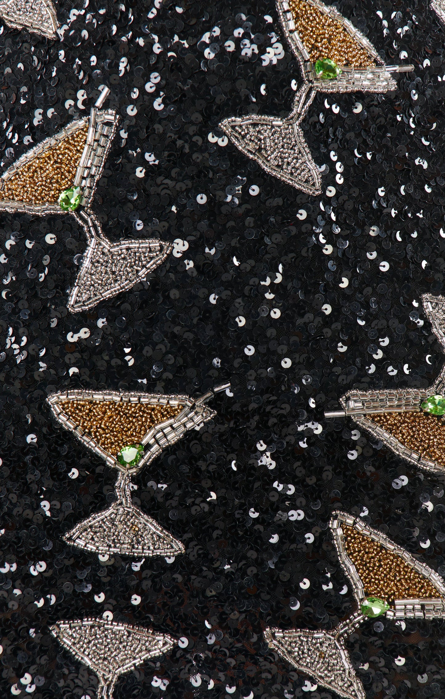 Roxanne Mini Skort ~ Tossed Tini Beaded Sequins