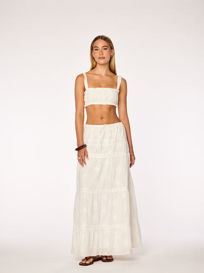ELLA - Maxi Skirt • White
