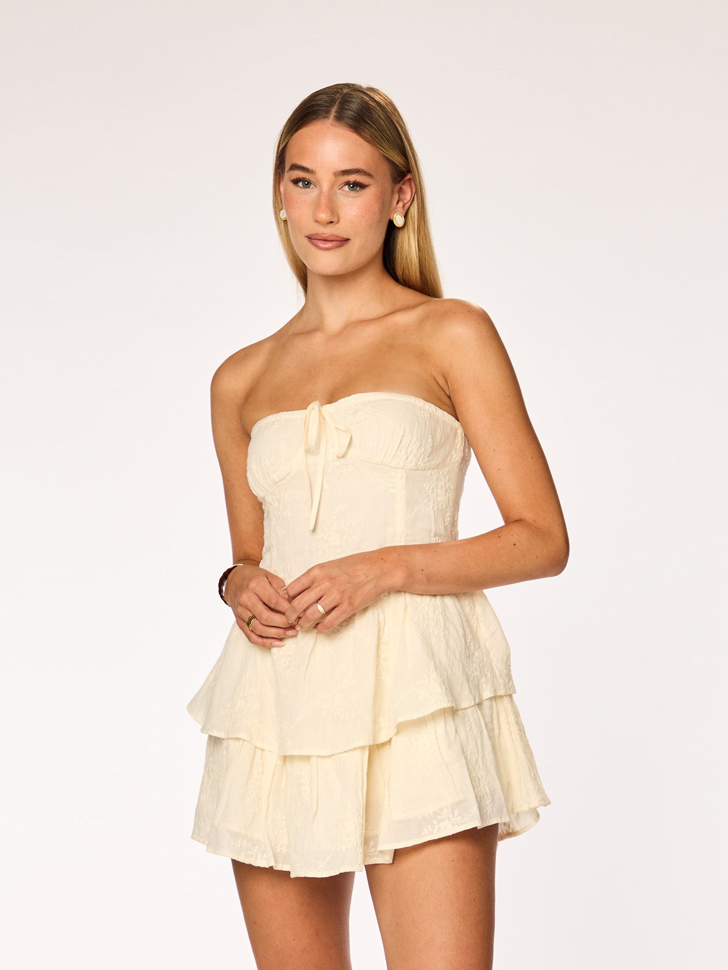ELLA - Mini Dress • Cream