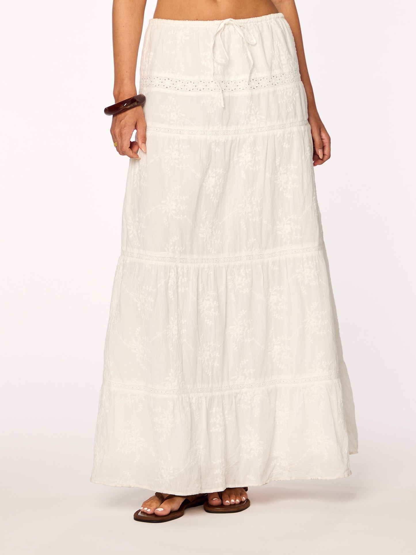 ELLA - Maxi Skirt • White