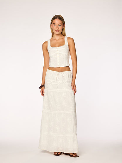 ELLA - Sleeveless Top • White