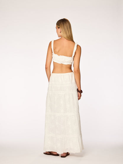 ELLA - Maxi Skirt • White