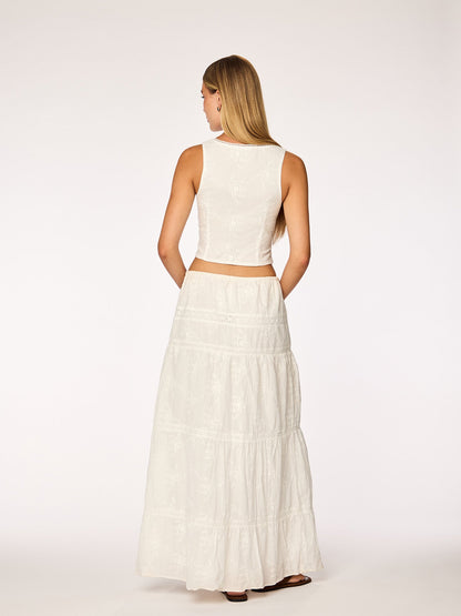 ELLA - Sleeveless Top • White