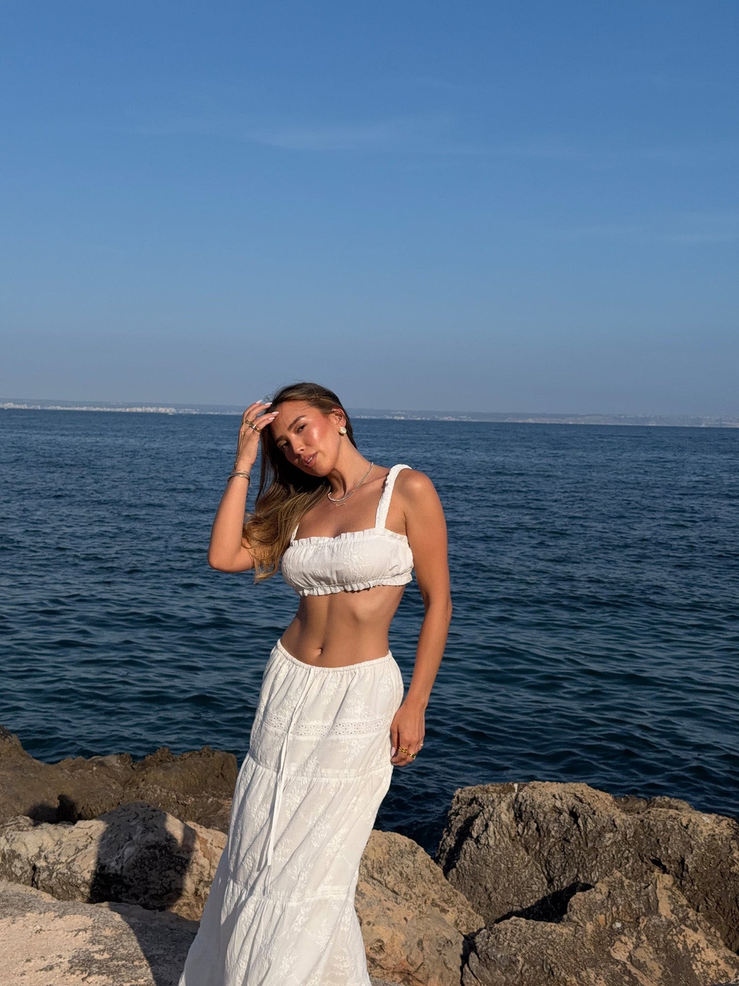 ELLA - Maxi Skirt • White