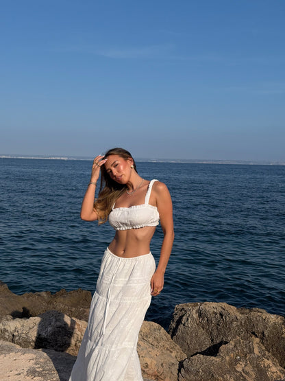 ELLA - Maxi Skirt • White
