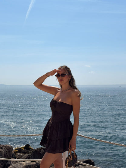 ELLA - Mini Dress • Cocoa