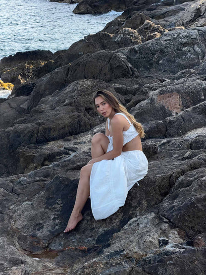 ELLA - Maxi Skirt • White