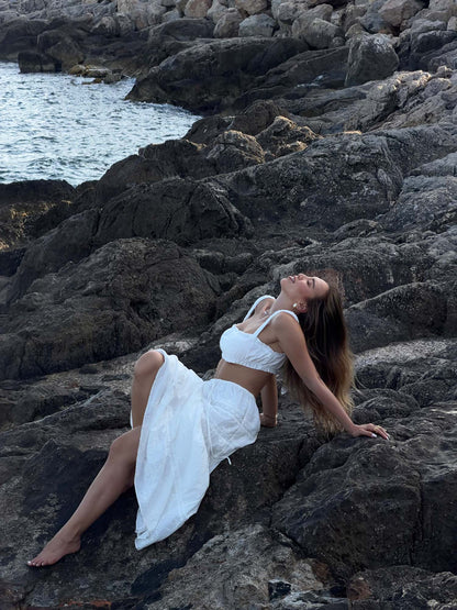 ELLA - Maxi Skirt • White