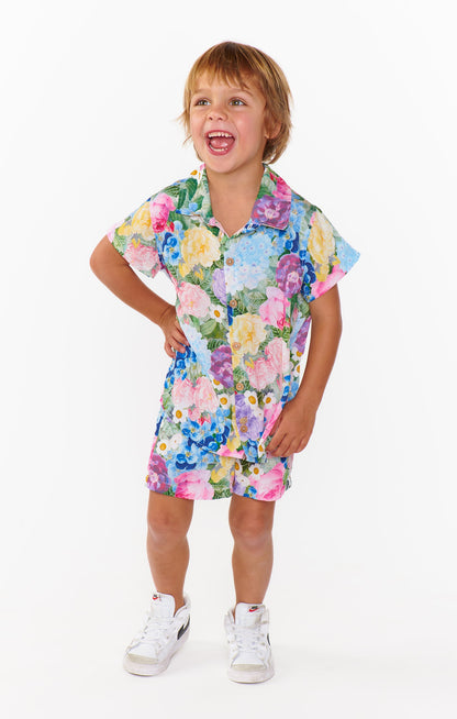 Lil Button Up Shirt ~ Flower Shop