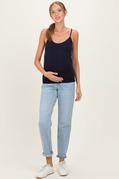 Navy Basic Adjustable Strap Maternity Cami