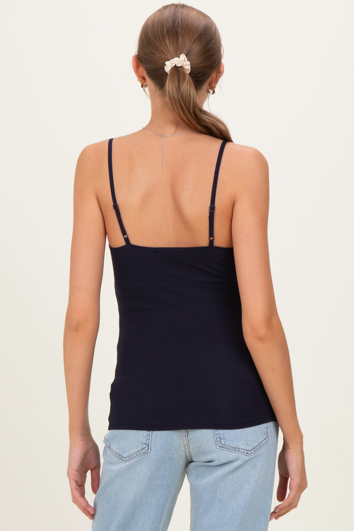 Navy Basic Adjustable Strap Maternity Cami