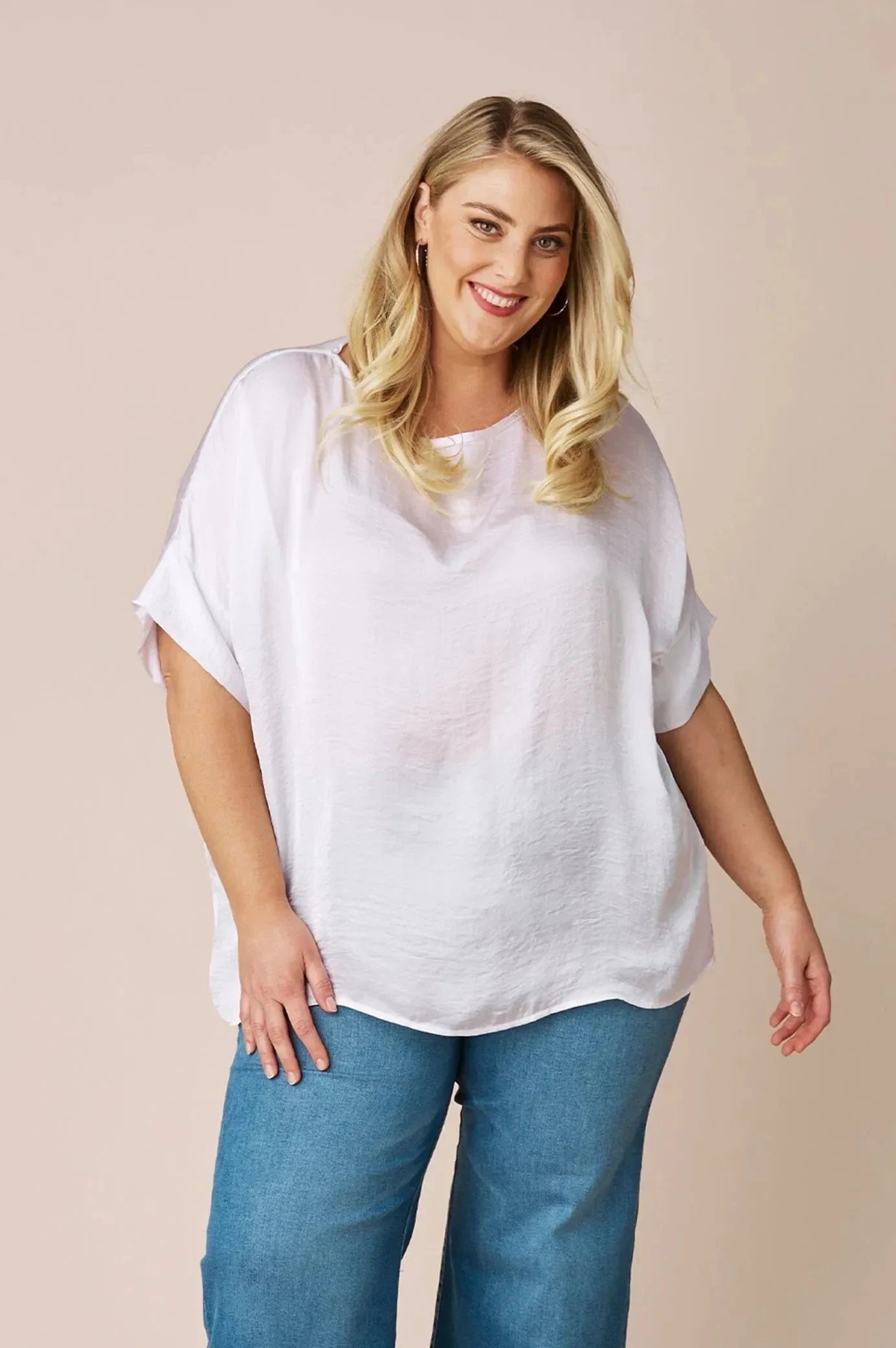 Bianca Short Sleeve Top White