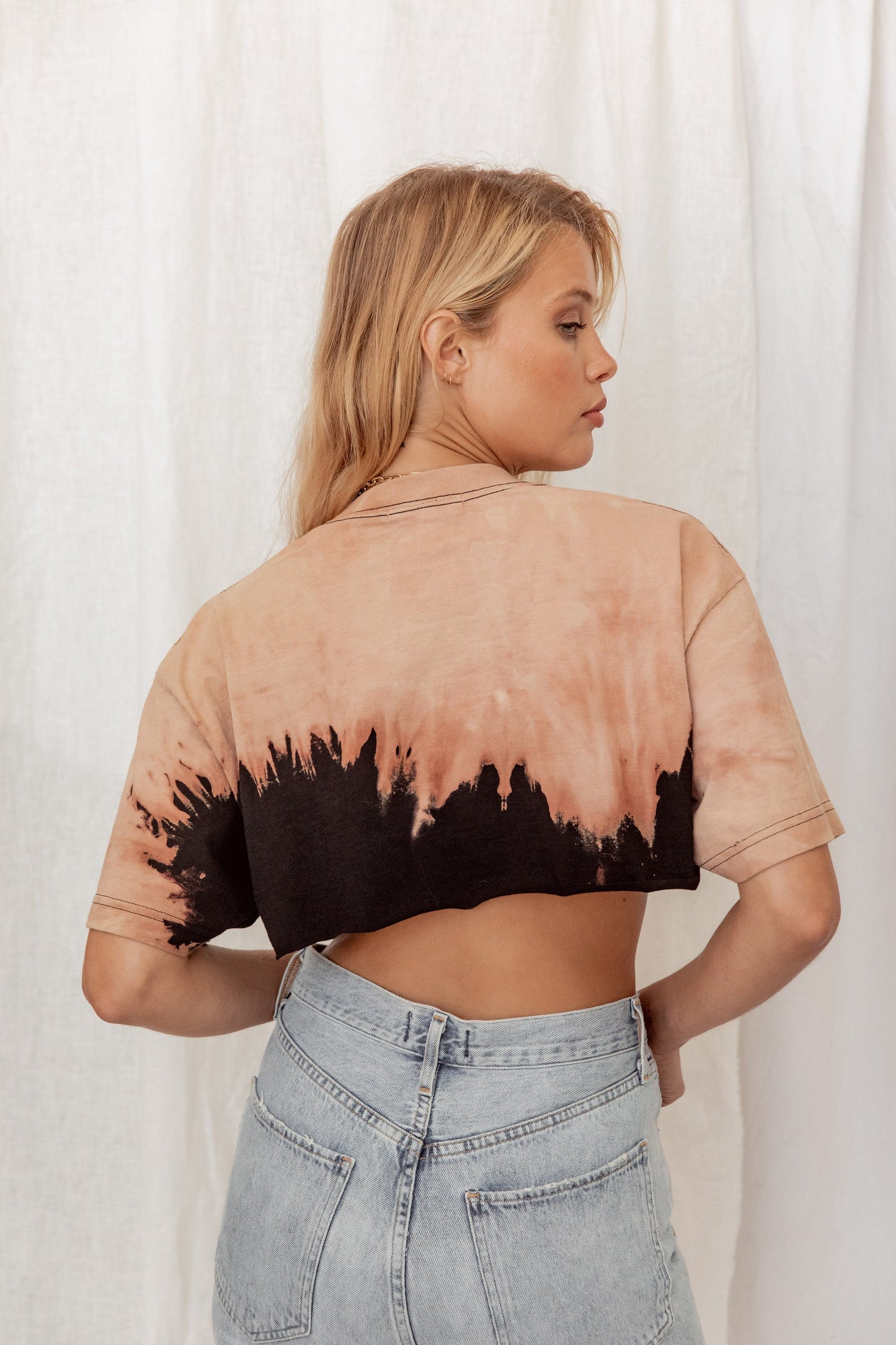 Rolling Stones Tie Dye Classic Crop Tee