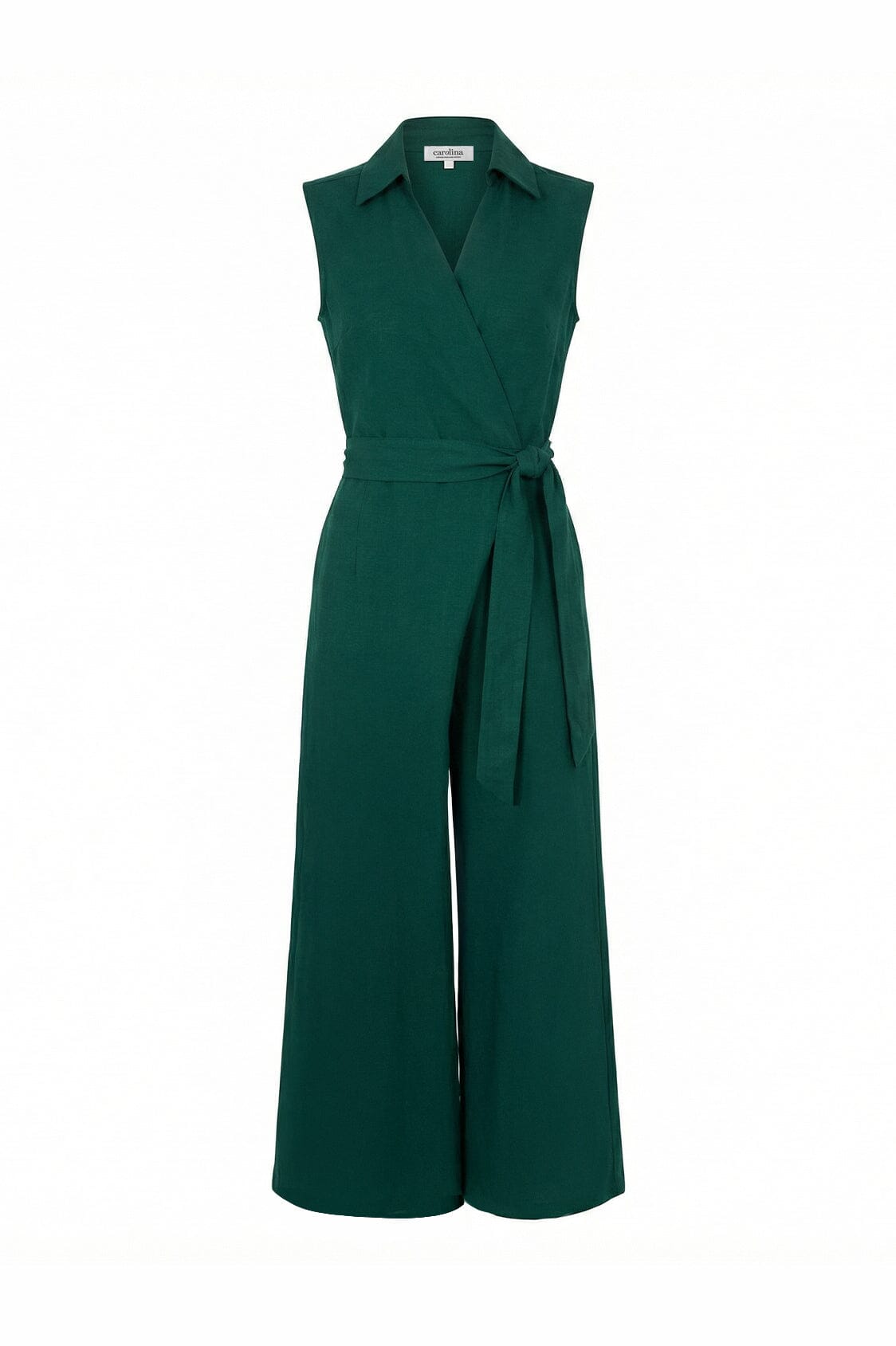Alex Sleeveless Jumpsuit in Forest Green