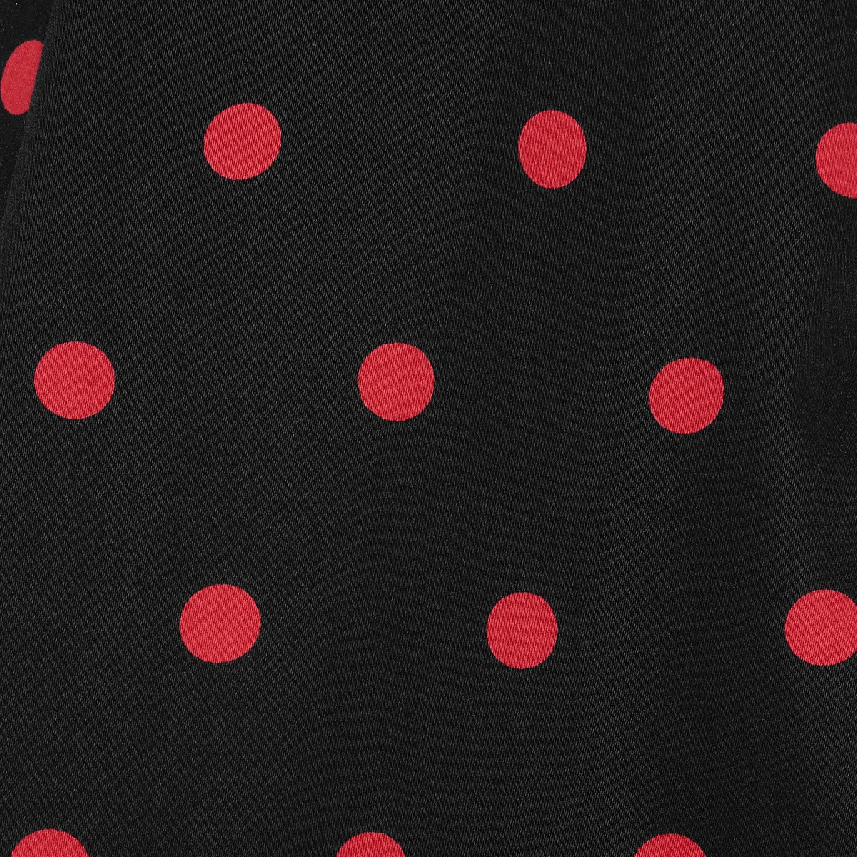 Claudia Flirty Fifties Style Polka Dot Dress In Black & Red