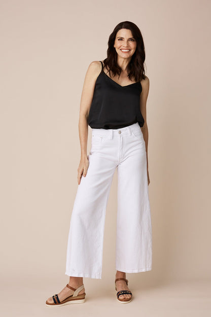 Ana Reversible Neckline Camisole Top Black