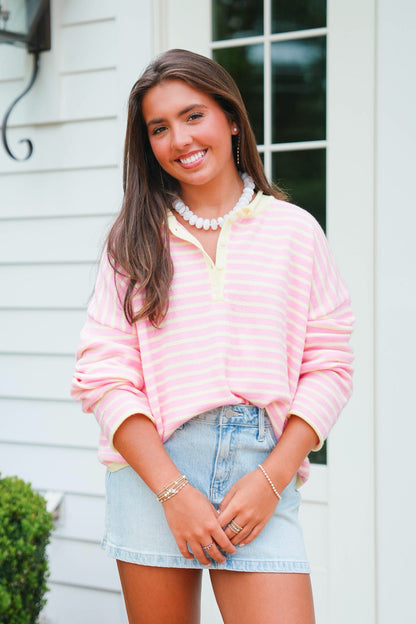 Barbra Henley Sweater